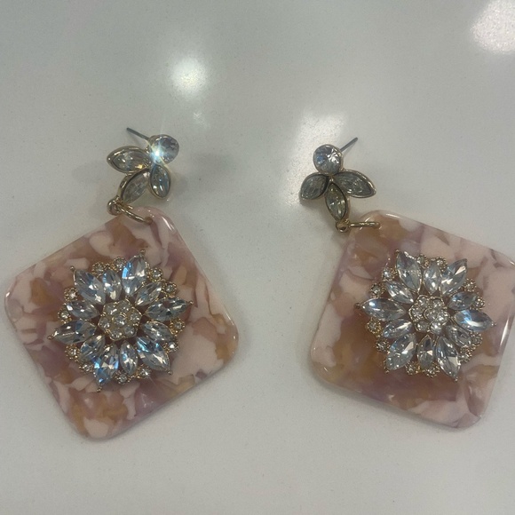 Triangle Dangle Earrings - Picture 1 of 2
